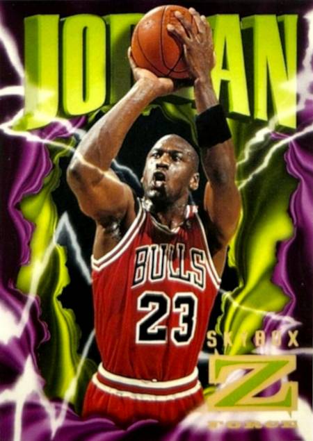 96-97 Michael Jordan Z-Force trading card