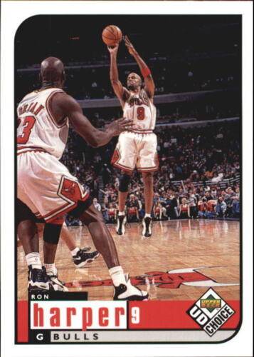 98-99 UD Choice Ron Harper Jordan shadow card trading card