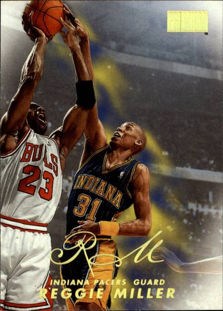 98-99 Skybox Reggie Miller Jordan shadow card