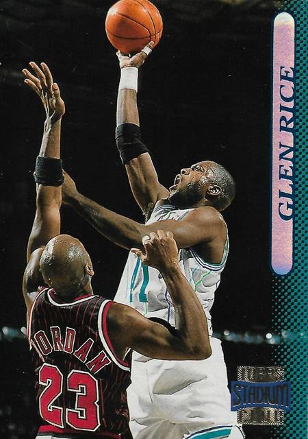 96-97 Topps Stadium Club Glen Rice Jordan shadow card - Michael