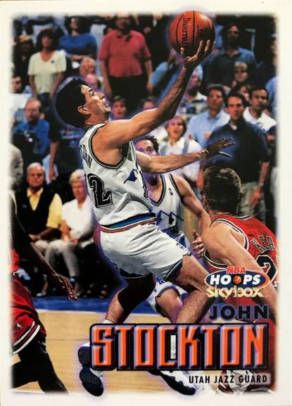 99-00 Hoops Skybox John Stockton Jordan shadow card trading card