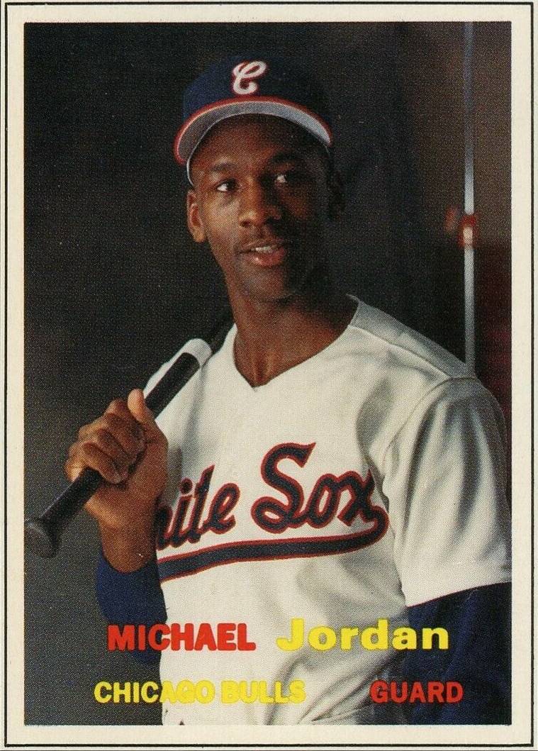 michael jordan harry caray baseball card