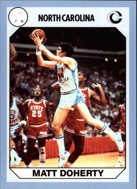 90-91 North Carolina Matt Doherty Collegiate Collection Jordan shadow card