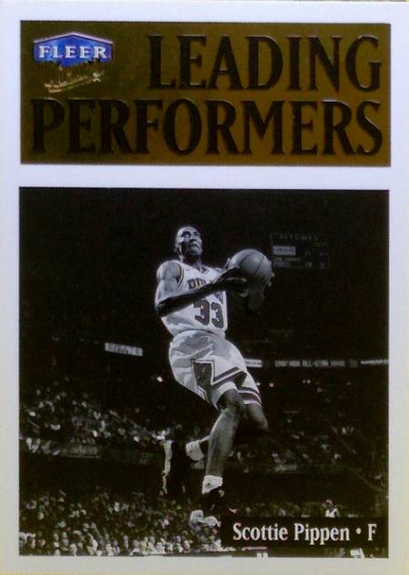 98-99 Scottie Pippen Leading Performers Jordan shadow card trading card