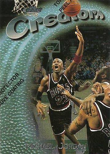 97-98 Topps Finest Michael Jordan Creators Base trading card