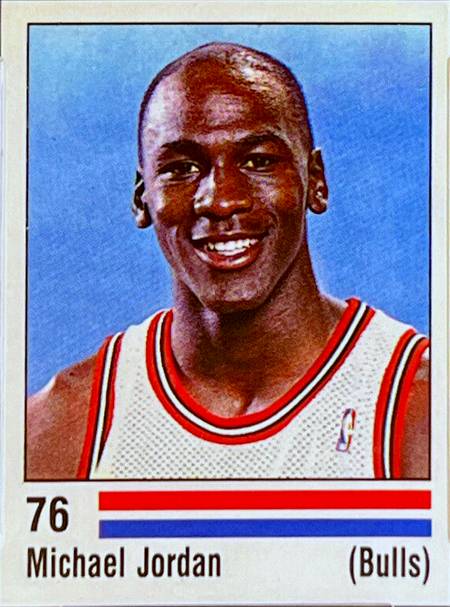 88-89 Panini Michael Jordan trading card