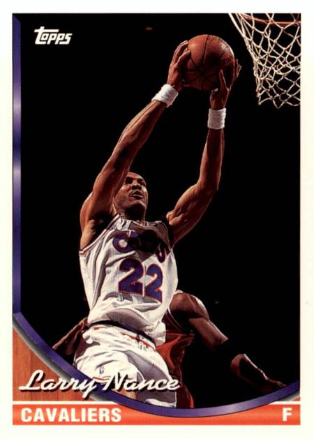 93-94 Topps Larry Nance Jordan shadow card