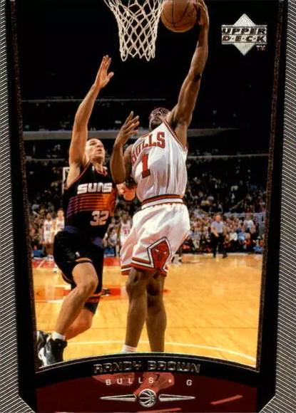 98-99 Upper Deck Randy Brown Jordan shadow card