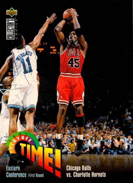 95-96 Collector's Choice Michael Jordan Playoff Time