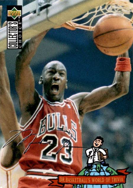 94-95 Collector's Choice Michael Jordan Silver Signature #402 trading card