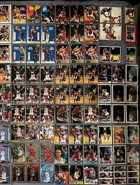 David Murrell's Jordan shadow card collection at over 75% complete