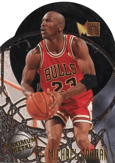 Fleer metal cheap michael jordan