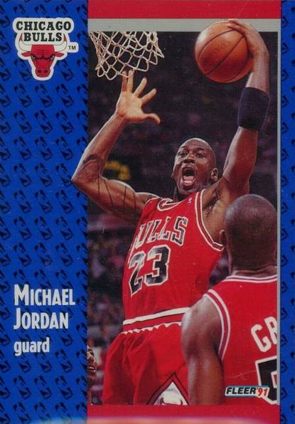 91-92 Fleer Michael Jordan trading card