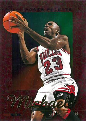 95-96 Michael Jordan Power Palette trading card