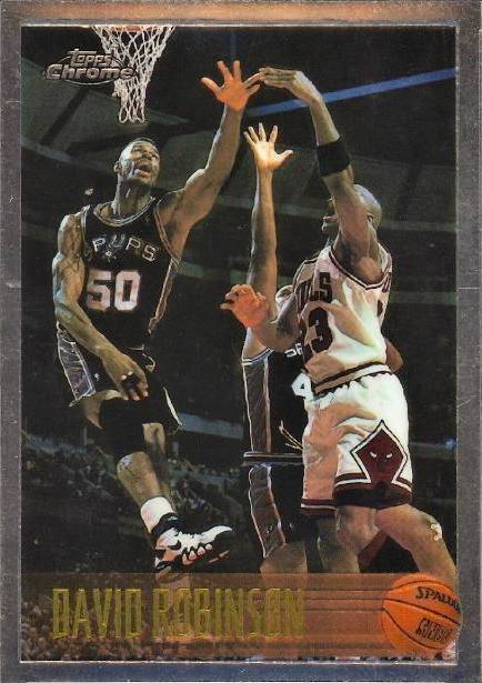 96-97 Topps David Robinson Jordan shadow card
