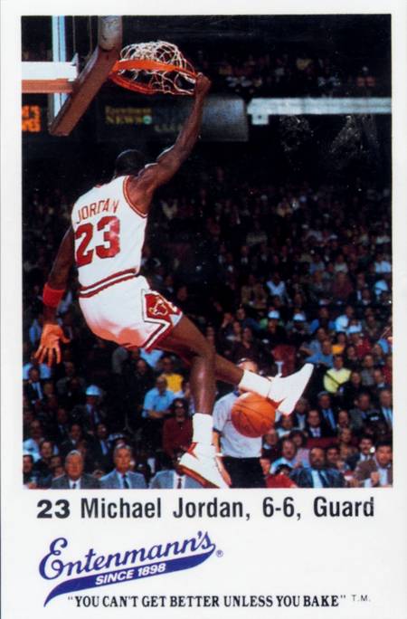 87-88 Entenmann's Michael Jordan trading card