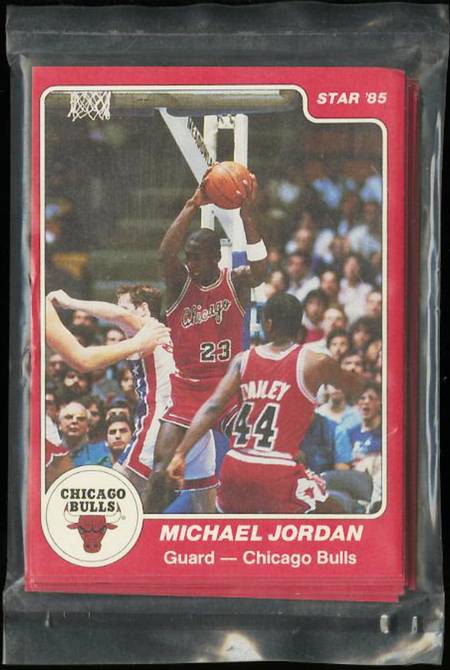 84-85 Star Co Michael Jordan XRC Sealed Chicago Bulls Bag trading card