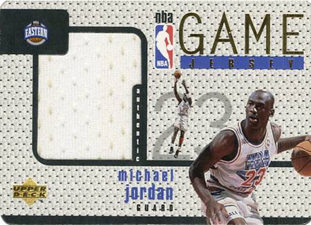 97-98 Michael Jordan Game Jersey trading card