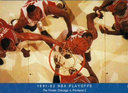 92-93 Franz Trailblazers Jerome Clyde Drexler / Kersey Jordan shadow card