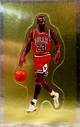 91-92 Panini Michael Jordan Gold Foil Sticker trading card
