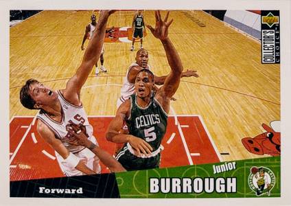 96-97 Collector's Choice Junior Burrough Jordan shadow card trading card