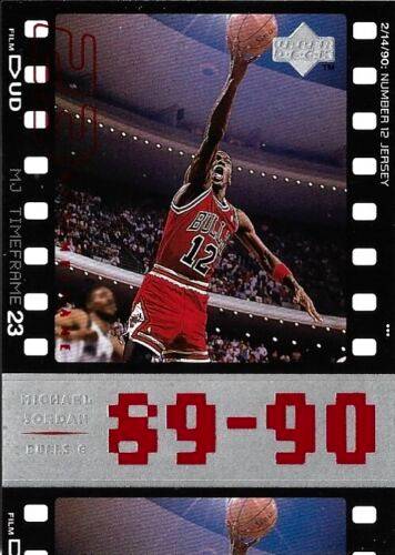 98 Upper Deck Michael Jordan Timeframe number 12 jersey card trading card