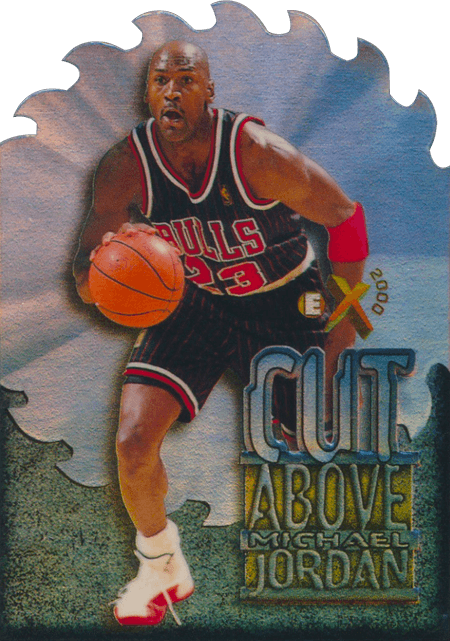 96-97 E-X2000 Michael Jordan A Cut Above trading card