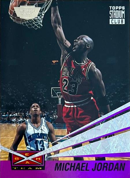 93-94 Michael Jordan Beam Team Members Only Gold Stamp trading card