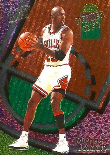 93-94 Michael Jordan Power in the Key trading card