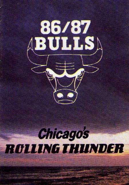 86-87 Bulls Pocket Schedule