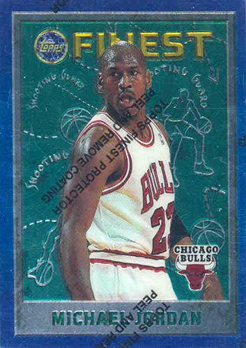 95-96 Topps Finest Michael Jordan trading card